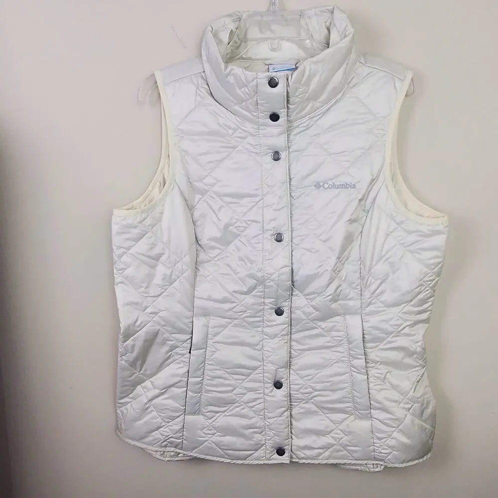 COLUMBIA | Hidden Mesa Lightly Insulated | Cream | Women’s Puffer Vest | XL